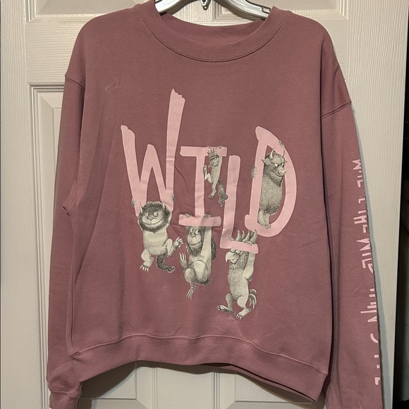 where the wild things are Sweaters - Wild Graphic Mauve Sweatshirt